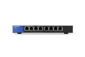 Thiết bị chia mạng Switch Linksys 8-Port Desktop Business Gigabit PoE (LGS108P)