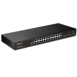 Switch Managed VolkTek MEN-5428, 24 Port  10/100/1000Mbps+4 SFP