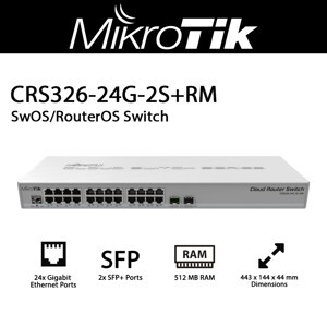 Switch Mikrotik CRS326-24G-2S+IN