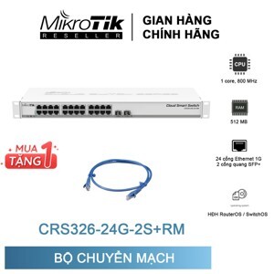 Switch Mikrotik CRS326-24G-2S+RM - 24 cổng