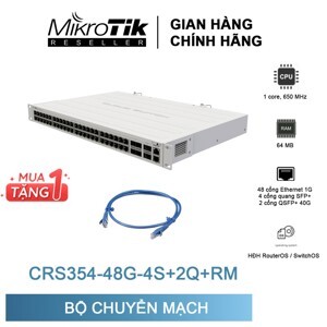 Switch Mikrotik CRS354-48G-4S+2Q+RM