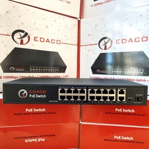 Switch POE 16 cổng EDACO ECO-SW16SFP1