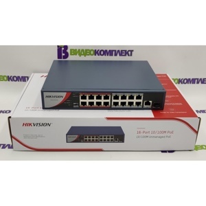 Switch POE 16 cổng Hikvision DS-3E1318P-EI