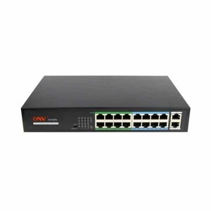 Switch poe 16 port ONV H1016PLS 16x10/100M PoE port + 2 uplink port