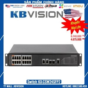 Switch POE 24 cổng Kbvision KX-CSW24SFP2