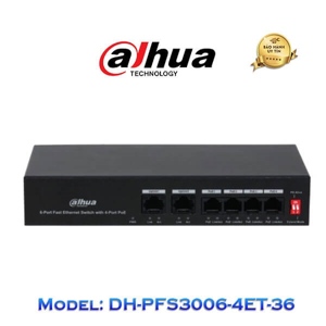 Switch POE Dahua DH-PFS3006-4ET-36