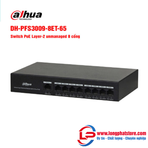 Switch PoE Dahua PFS3009-8ET-65