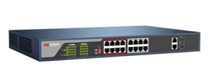 Switch PoE Hikvision DS-3E0318P-E(B) - 16 port