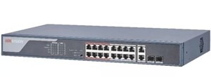Switch PoE Hikvision DS-3E0318P-E(B) - 16 port