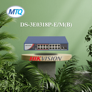 Switch POE Hikvision DS-3E0318P-E/M, 16 cổng