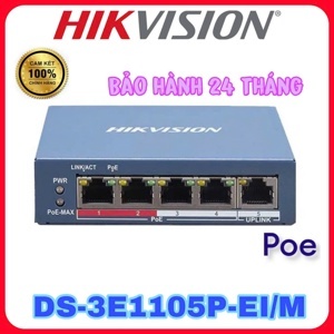 Switch POE Hikvision DS-3E1105P-EI