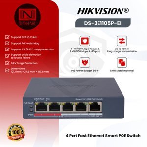 Switch POE Hikvision DS-3E1105P-EI