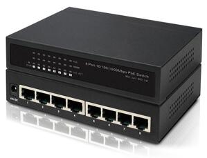 Switch PoE Ionnet IGE-808 - 8 port, 65Watt