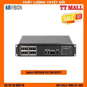 Switch POE Kbvision KX-CSW16SFP2, 16 cổng