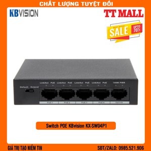 Switch PoE Kbvision KX-SW04P1