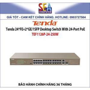 Switch PoE Tenda TEF1126P - 24 port