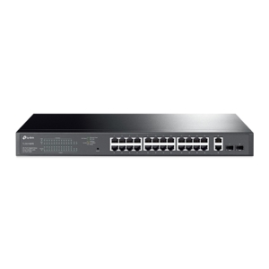 Switch PoE thông minh 28 cổng Gigabit dễ dàng với 24 cổng PoE + TL-SG1428PE