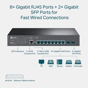 Switch Pure-Gigabit L2 Managed TL-SG3210