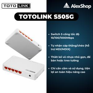 Switch Totolink S505G - 10/100/1000Mbps