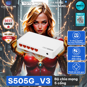 Switch Totolink S505G - 10/100/1000Mbps