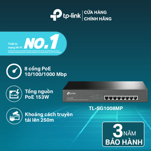 Switch TP-Link PoE+ TL-SG1008MP - 8 port