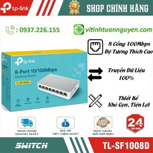 Switch TP-Link TL-SF1008D 10/100Mbps - 8 Port