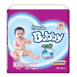 Tã bỉm dán siêu mỏng Bobby XXL19