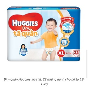 Tã-bỉm quần Huggies Dry Jumbo XL32