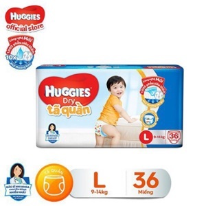 Tã - bỉm quần Huggies Dry Jumbo L36 (9-14kg)