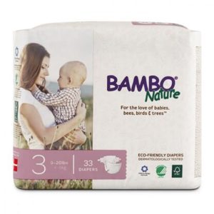 Tã dán Bambo Nature Midi 3 33 miếng (trẻ từ  5 - 9kg)