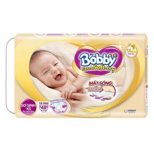 Tã dán Bobby Extra Soft Dry size XS - 48 miếng