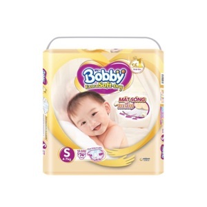 Tã dán Bobby Extra Soft Dry size S - 74 miếng