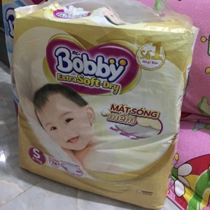 Tã dán Bobby Extra Soft Dry size S - 74 miếng