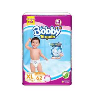 Tã dán Bobby Jumbo size XL - 62 miếng