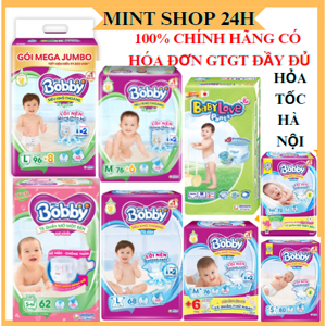 Tã dán Bobby Jumbo size L - 68 miếng