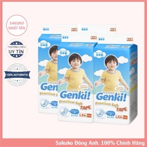 Tã dán Genki L54 - 54 miếng (dành cho trẻ từ 9-14kg)