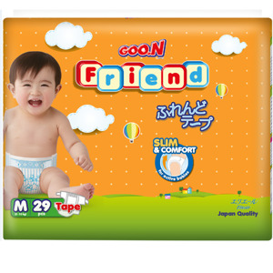 Tã dán Goo.n Friend size M 29 miếng (trẻ từ 5 - 10kg)