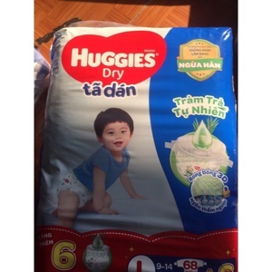 Tã dán Huggies size L68 miếng (trẻ từ 8 - 13 kg)