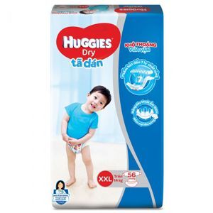 Tã dán Huggies size XXL56 miếng (trẻ trên 14kg)