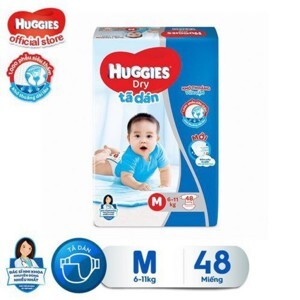 Tã dán Huggies Dry Jumbo size M - 48 miếng