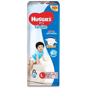 Tã dán Huggies size L68 miếng (trẻ từ 8 - 13 kg)