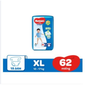 Tã dán Huggies size XL 62 miếng (trẻ từ 11 - 16kg)