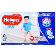 Tã dán Huggies Dry size XL 38 miếng (cho bé 11 - 16kg)