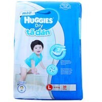 Tã dán Huggies size L 38 miếng (trẻ từ 8 - 13 kg)