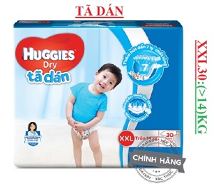 Tã dán Huggies size XXL 30 miếng (trẻ trên 14 kg)