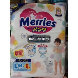 Tã dán Merries size L54 miếng (trẻ từ 9 - 14kg)