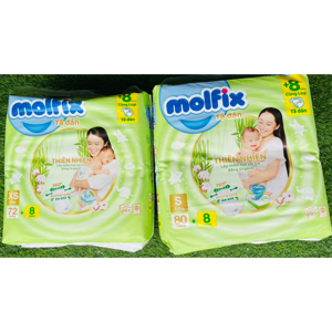 Tã dán Molfix thiên nhiên size L 68 miếng (cho bé 9 - 13kg)