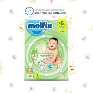 Tã dán Molfix thiên nhiên size M 48 miếng (cho bé 6 - 11kg)