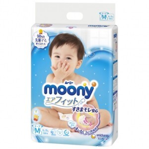 Tã dán Moony size M64 miếng (trẻ từ 6 - 11kg)