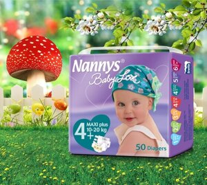 Tã dán Nannys Maxi size L 50 miếng (trẻ từ 8 - 18kg)